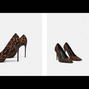 BRAND NEW Zara Leopard Print Heels